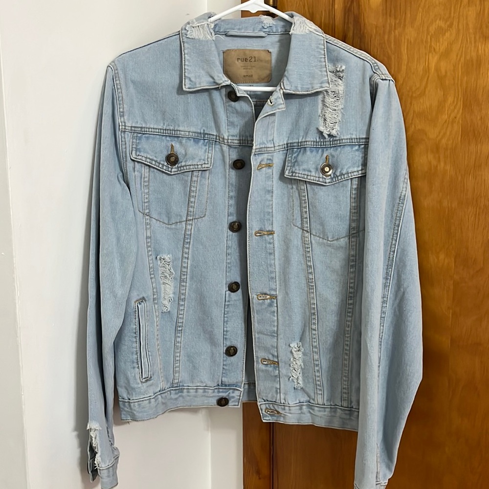Distressed Jean Jacket